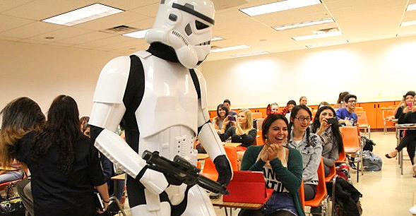 Nothing is more powerful than a science fiction fan, said media studies professor Noah Arceneaux. Photo courtesy of Daily Aztec