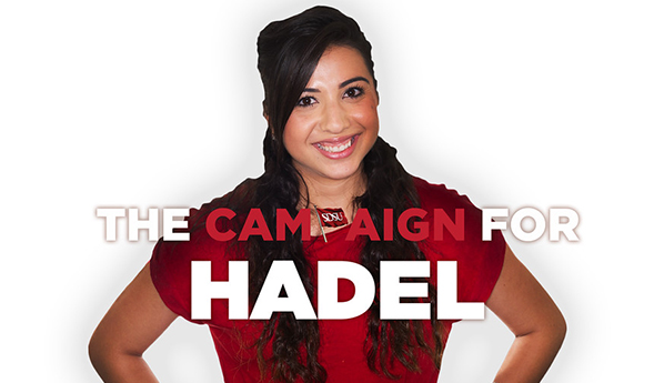 Hadel Awad, a criminal justice major in the College of Professional Studies and Fine Arts