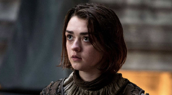 Arya Stark played by Maisie Williams in Game of Thrones (Credit: HBO.com)