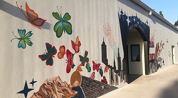 The mural is located on the fifth floor of the Art North building. (Photo: PSFA)