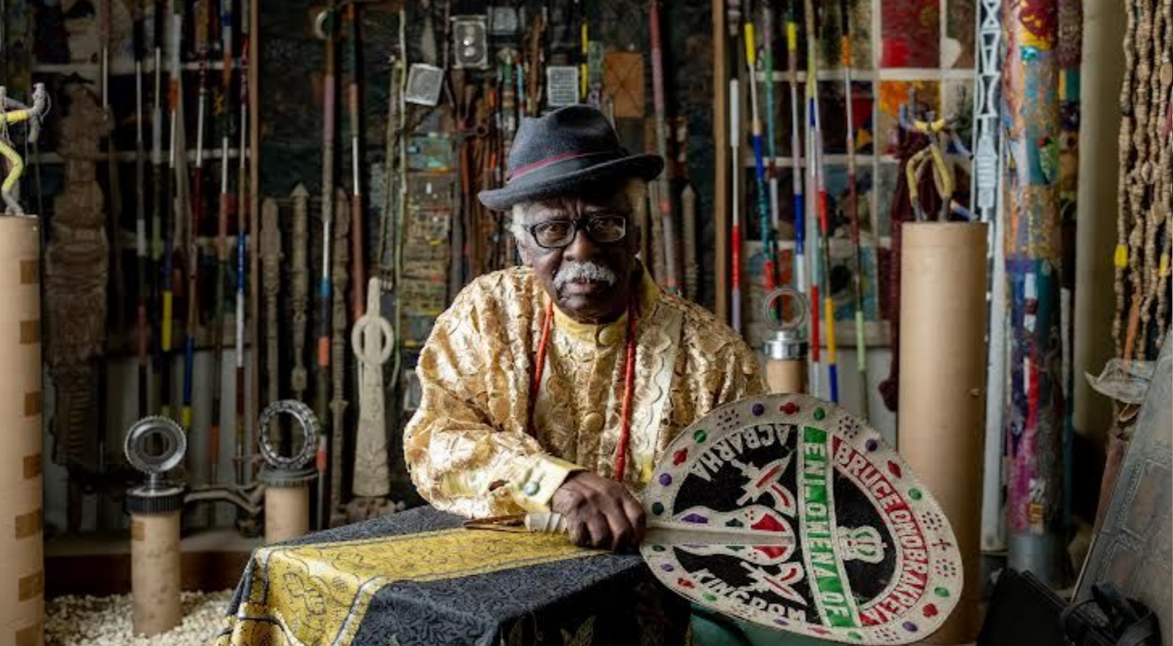 Portrait of Bruce Onobrakpeya Damilola Onafuwa.