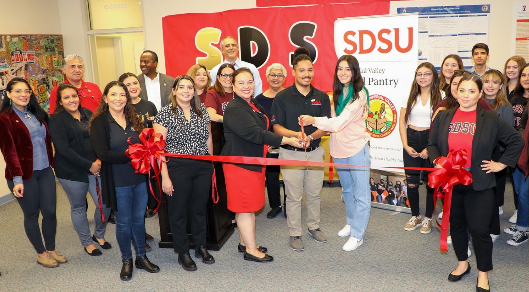 SDSU IV's new food pantry provides students with weekly bags of groceries as well as the opportunity to shop for specific items.