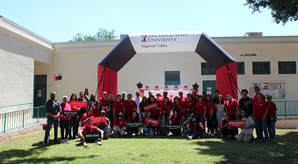 SDSU Imperial Valley staff members gather during the first Discover event in 2022. (Photo: SDSU Imperial Valley)