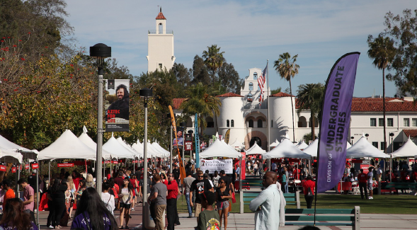 Nearly 300 booths will be set up around campus for Explore SDSU this Saturday, April 15. (SDSU)