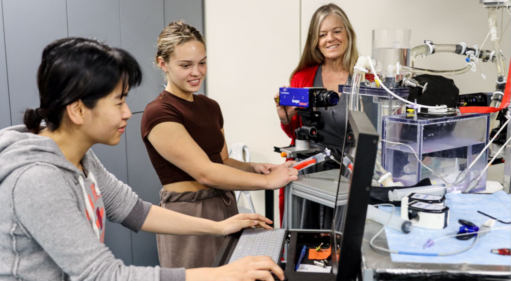 Mechanical engineering professor Karen May-Newman (right) has been named one of this years 50 Top Women of Influence in Engineering by the San Diego Business Journal. (SDSU)