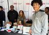 Volunteers from the National Society of Black Engineers SDSU chapter led a binary coding bracelet activity at the festival.