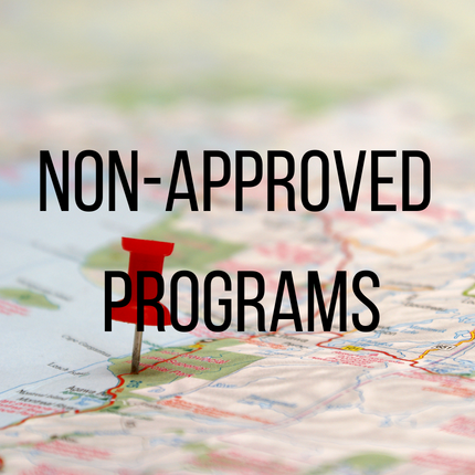 non-approved programs