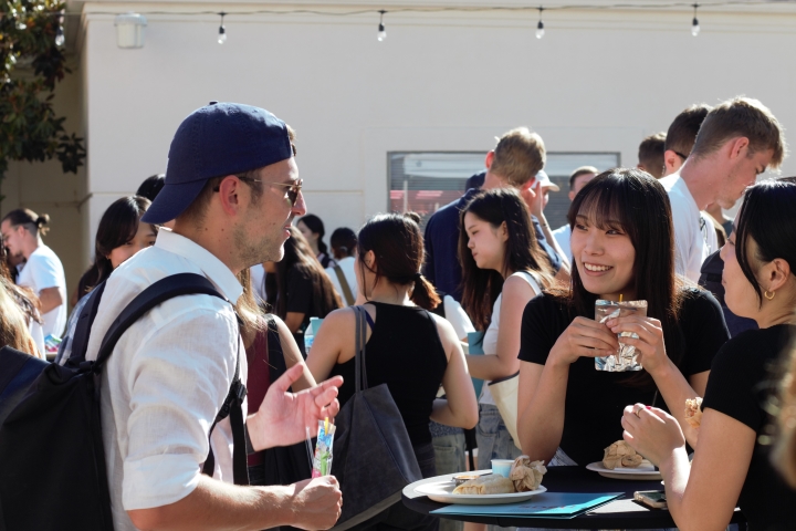 San Diego State University international students gather for orientation for fall 2024 term.
