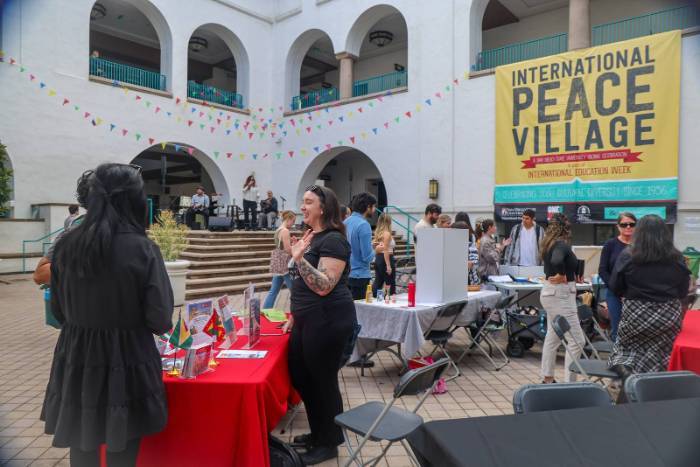 Booths from diverse countries highlighted SDSU's Peace Village event 