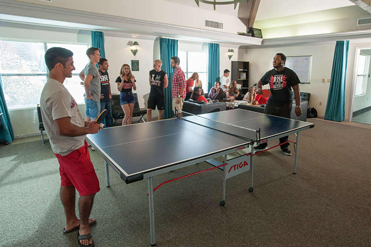 Students Playing Ping-pong