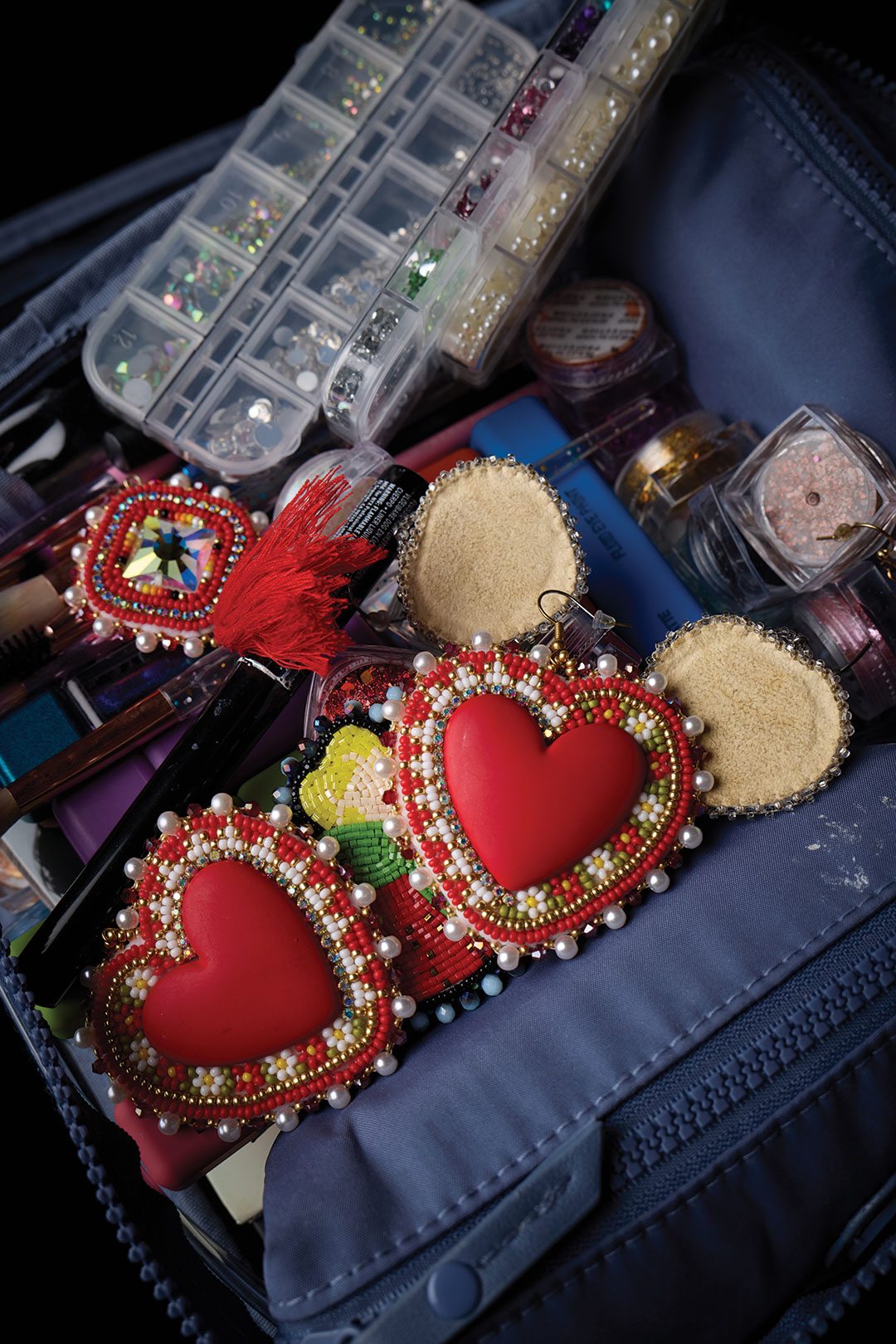 Alicia Guerrero's makeup box