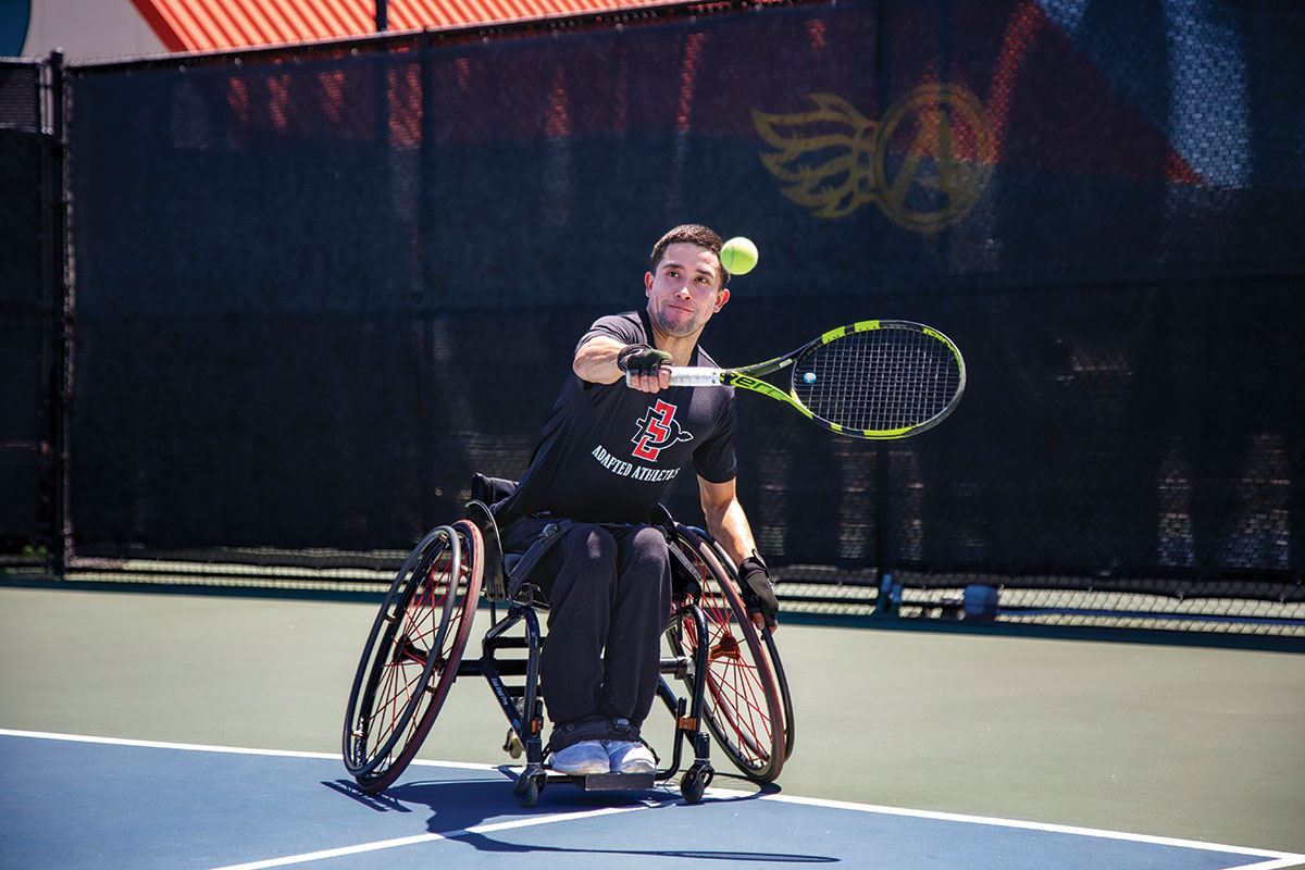 Wheelchair tennis player Khristian Martinez