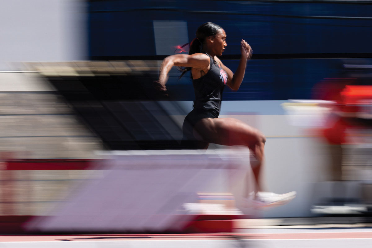 Maya Gorman running