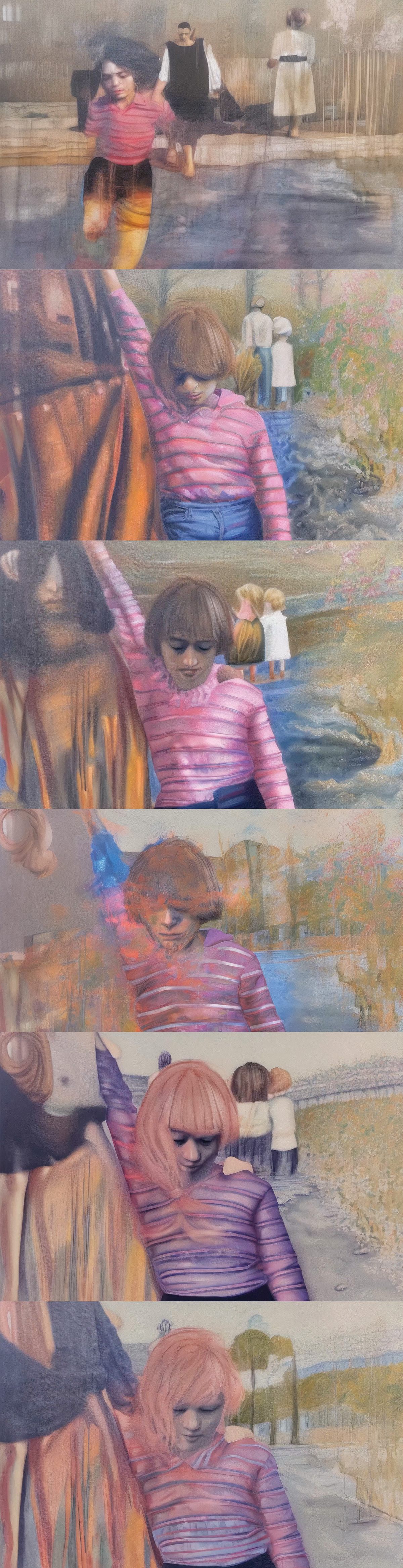 Composite of frames from Avnisan's film essay, “Specters of Home— Prologue”