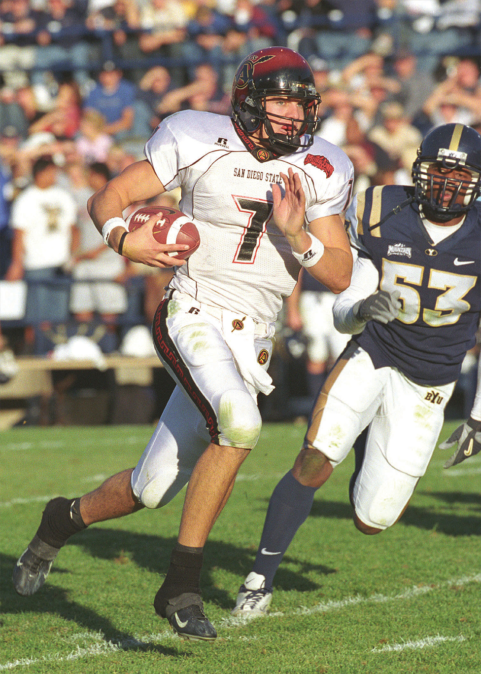 Kevin O’Connell, playing on the SDSU Aztec football team