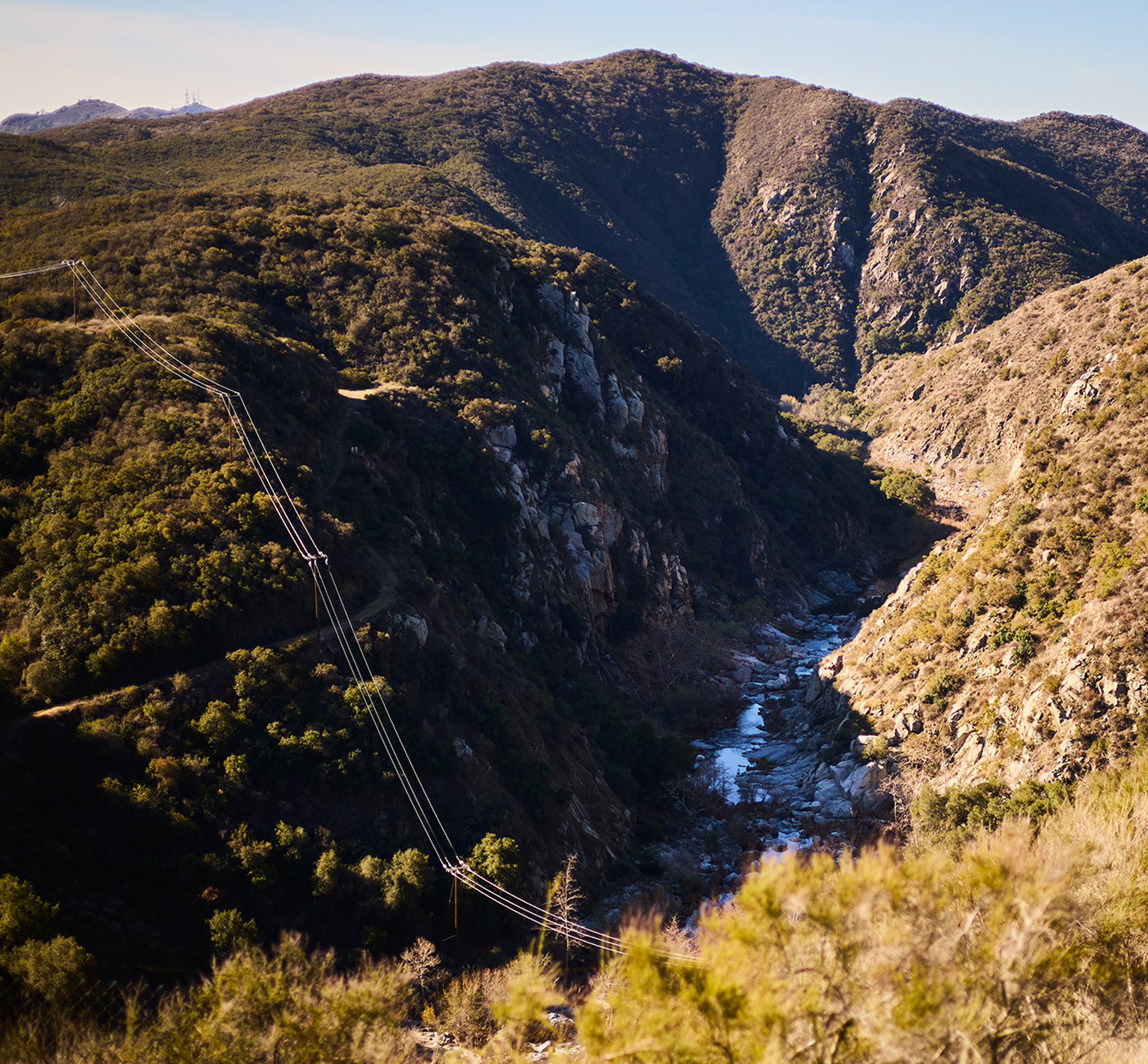 Aerial view of the canyon at the Santa Margarita Ecological Reserve