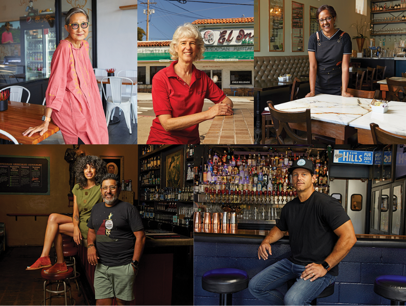 A collage of all the restaurant owners featured in this article