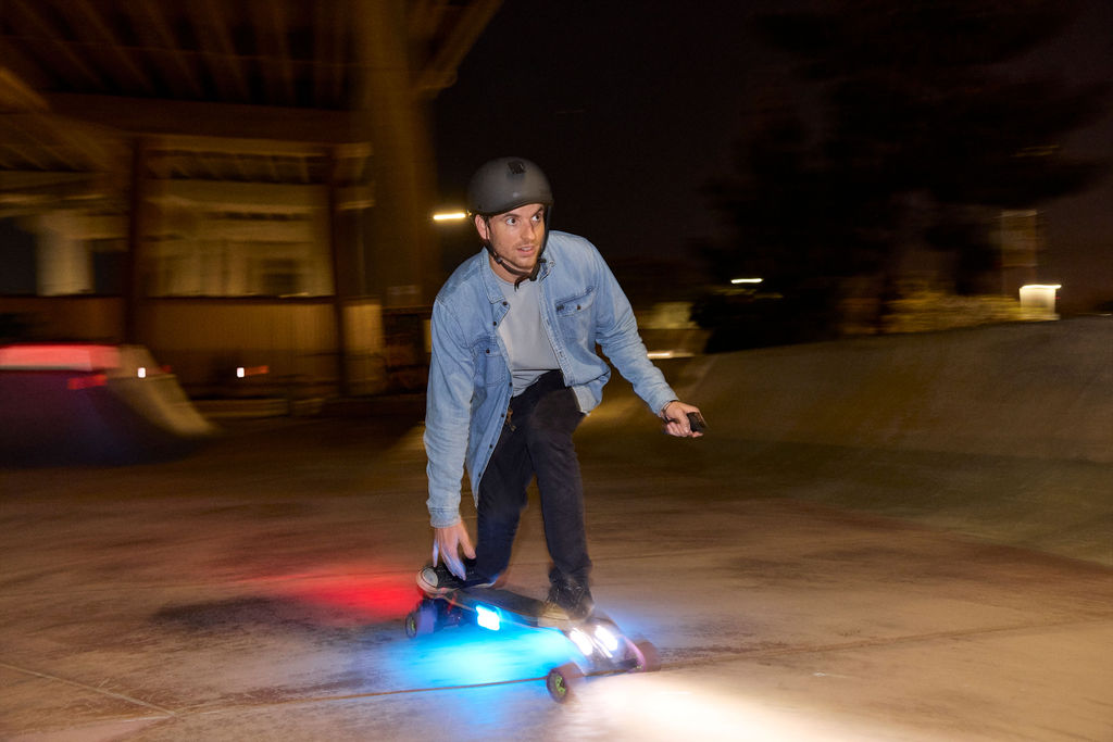 Person riding a skateboard