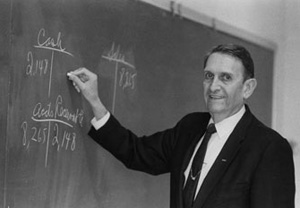 Dr. Charles Lamden in the classroom.