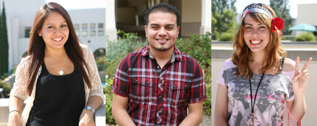 From left: Liz Rodriguez, Carlos Quintero and Estefania Casteneda