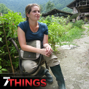 Amanda Ellwanger in the field