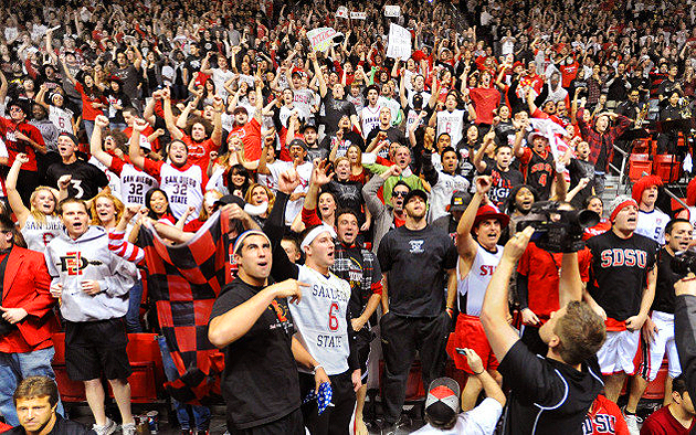Members of The Show at a recent men's basketball game.