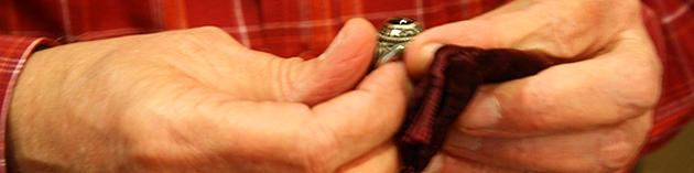 Dennis Schmitz was reunited with his class of 1965 class ring.