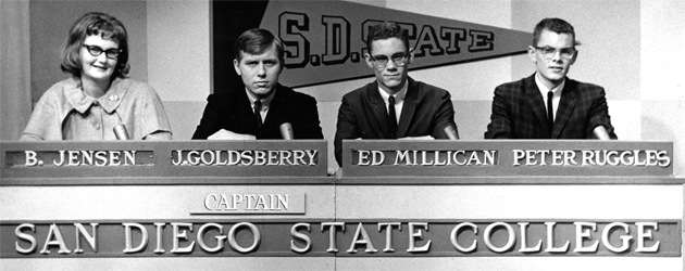 From left: Barbara Jensen, James Goldsberry (team captain), Edward Millican  and Peter Ruggles