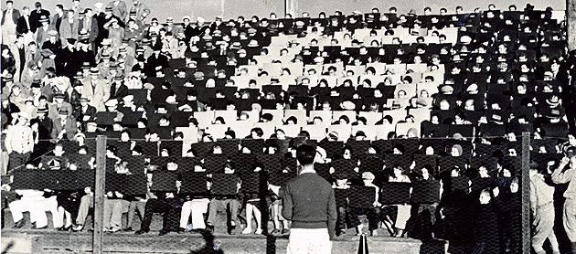In the 1930s, well-orchestrated, precision card formations were a regular feature during football games.