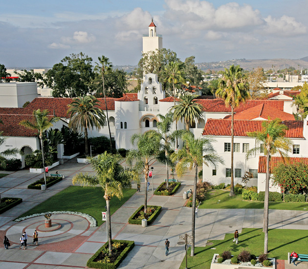 Image of Hepner Hall and the old Quad