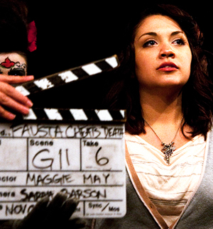 Filming Fausta Cheats Death.