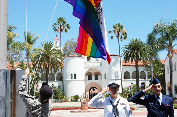 LGBT members of the United States armed forces participated for the first time in the event's five-year history.