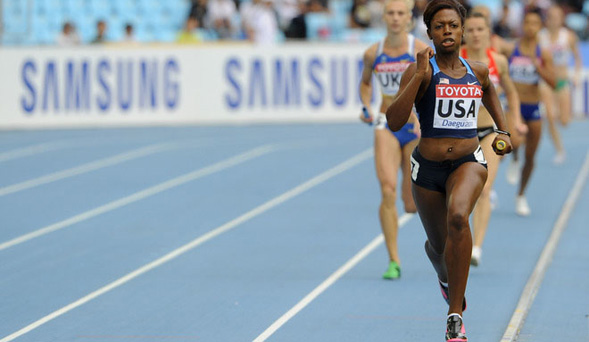 Keshia Baker, SDSU graduate sudent and member of the 2012 U.S. Olympic team