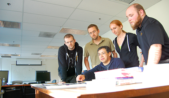 Antonio Palacios and his students.