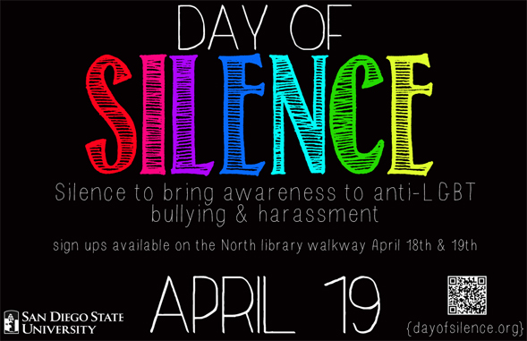 The Day of Silence event takes place at schools all over the United States.