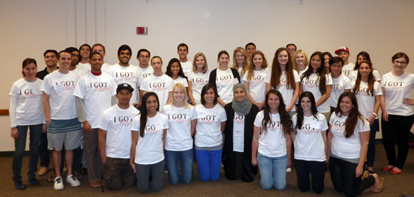Forty students out of over 2,500 were selected for membership.