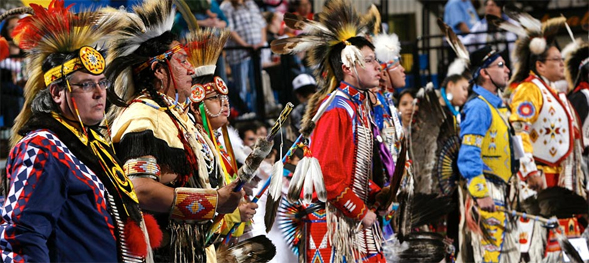 Participants in the annual Lipay Tipay Mateyum Powwow, held at SDSU.