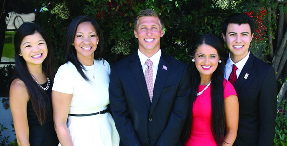 From left: Morgan Chan, Mariah Kelly, Josh Morse, Becca Cohen and Javier Gomez.