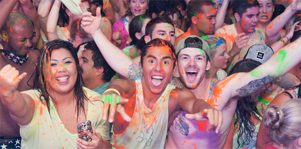 Nearly 3,500 students attended the inagural Paint Blast.