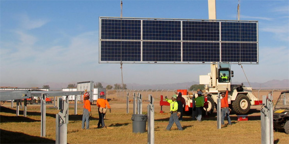 A $15-million solar field under construction at SDSUs Imperial Valley Campus is on target to be the largest university-based solar installation in California.