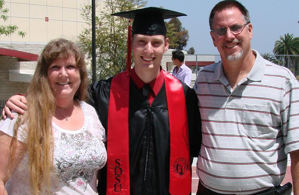 Vickie Hokenson's son, Chris, graduated from SDSU in August 2012.