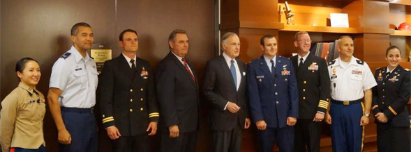 The panel focused on difficult situations and leadership both on-base and in combat.