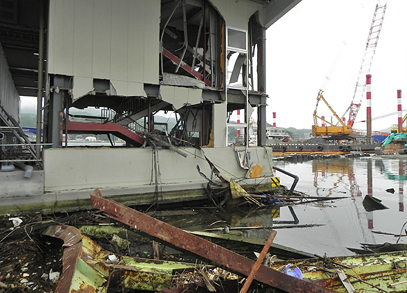 Kesennuma Harbor after the 2011 tsunami