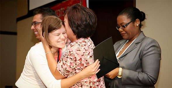 Nine students were recognized at the graduation celebration.