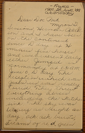 Letter from World War II