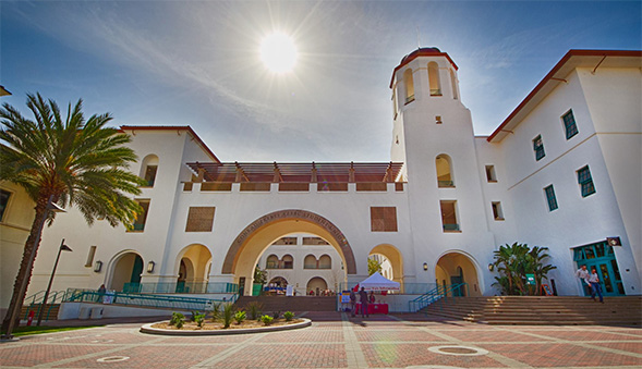 The nomination of the Conrad Prebys Aztec Student Union highlights its sustainable design, mission revival architecture and an abundance of student space.