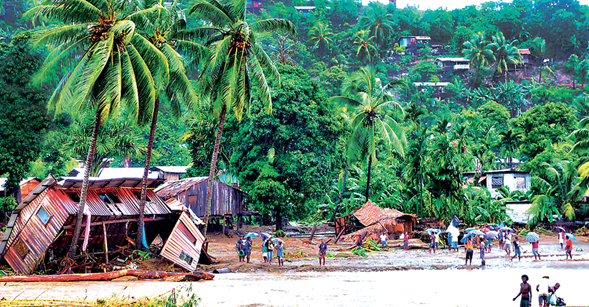 Communities in the Solomon Islands were devastated by Tropical Storm Ita. Photo: Anthony Bransby