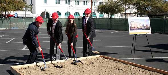 South Campus Plaza will include student housing and  retail outlets.