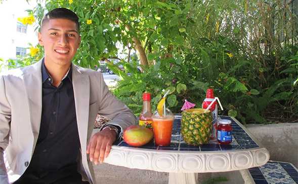 Joel Lopez is eager to launch his product, Aye! Que Rico!