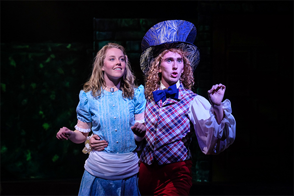 Alice and the Mad Hatter. Photo: Ken Jaques